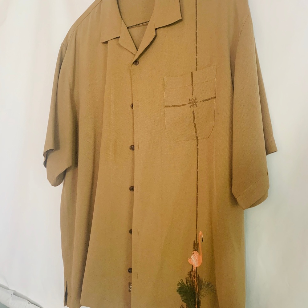 Tommy Bahama 100% Silk Button Down